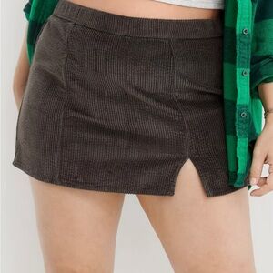 Aerie Corduroy Micro Mini Skirt